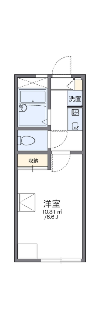 レオパレスガーデ二ア宮沢町 203号室 間取り