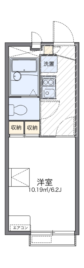 レオパレス寺台ロフト 205号室 間取り