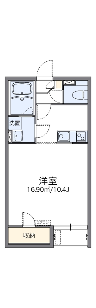 レオネクストｉ参番館 104号室 間取り