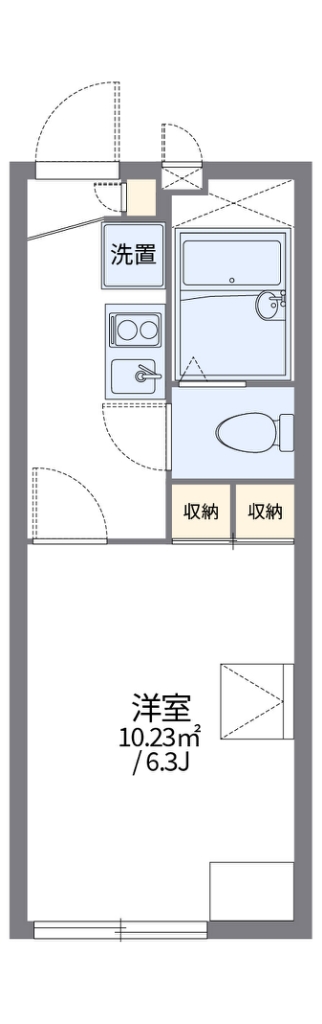 レオパレス相模が丘イースト 105号室 間取り