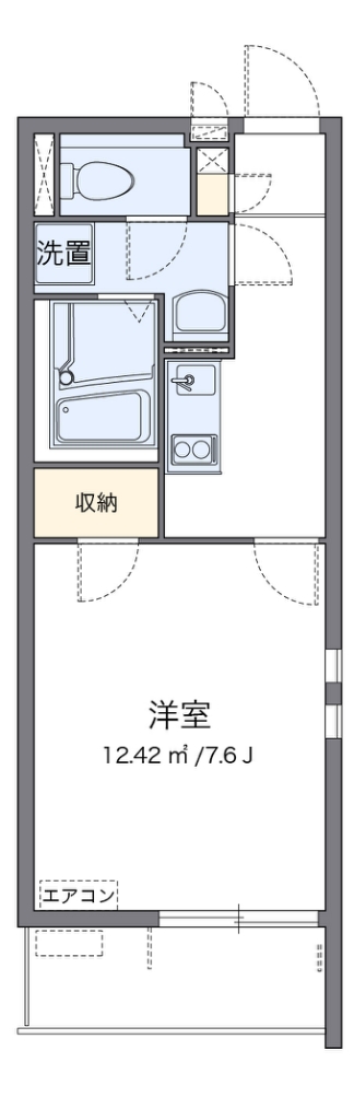 クレイノラポステ一ツ家 301号室 間取り