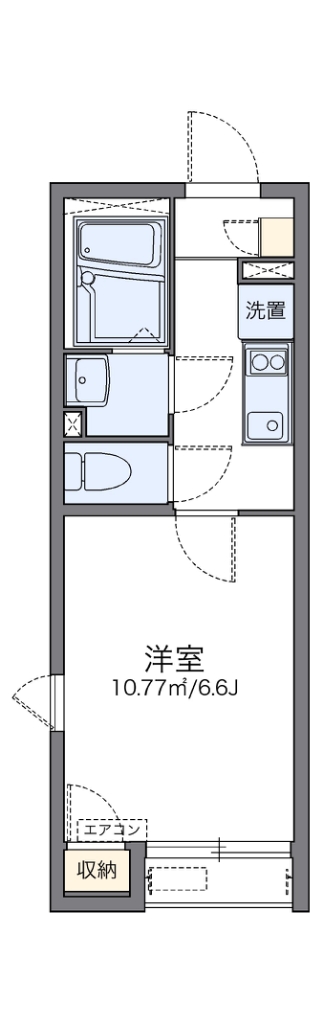 レオネクストラ　ガレ 103号室 間取り
