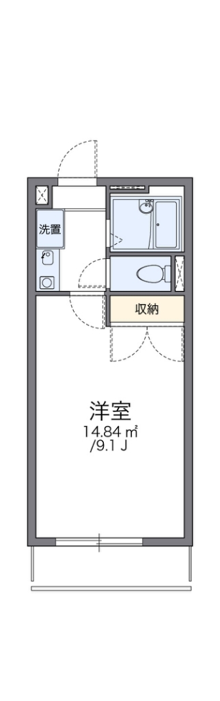 レオパレスアンフィニ 102号室 間取り