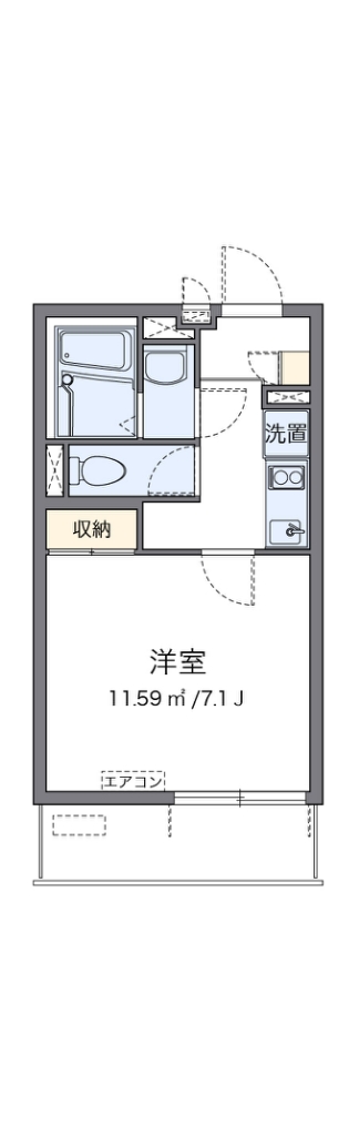 クレイノル　メルシェ 203号室 間取り