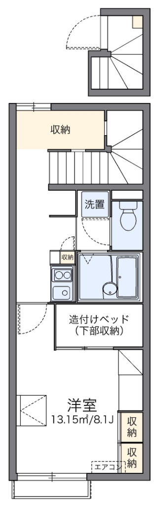 レオパレスＷａｋｏｋｏｒｏ 204号室 間取り