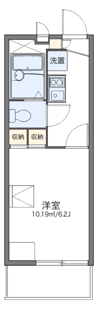 レオパレス堀崎 101号室 間取り