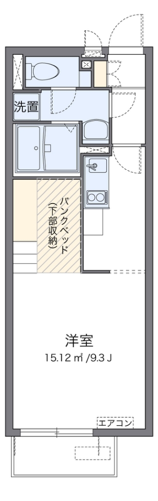 ミランダＭ・Ｉ 207号室 間取り
