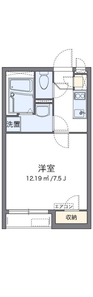 クレイノグリーンヒルズⅡ 104号室 間取り