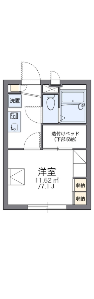 レオパレスサンライズ　ＫＷ 103号室 間取り