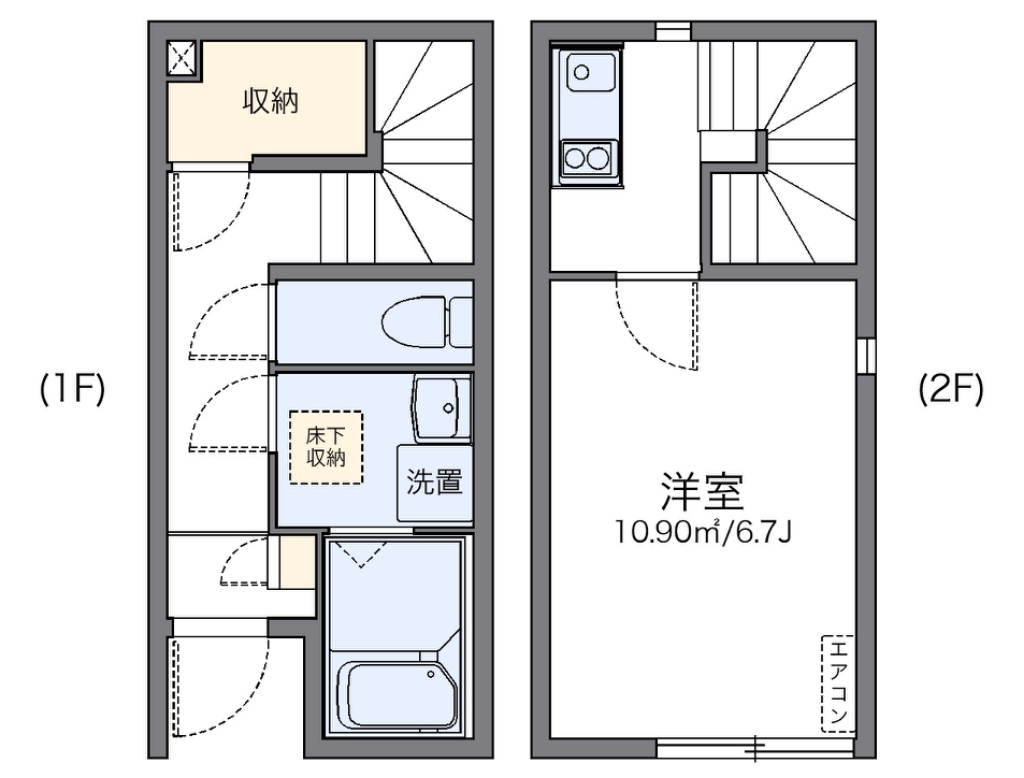 レオネクストトリクレイオ池上 101号室 間取り
