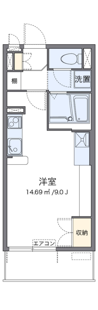 ミランダばうレジデンス湘南 102号室 間取り
