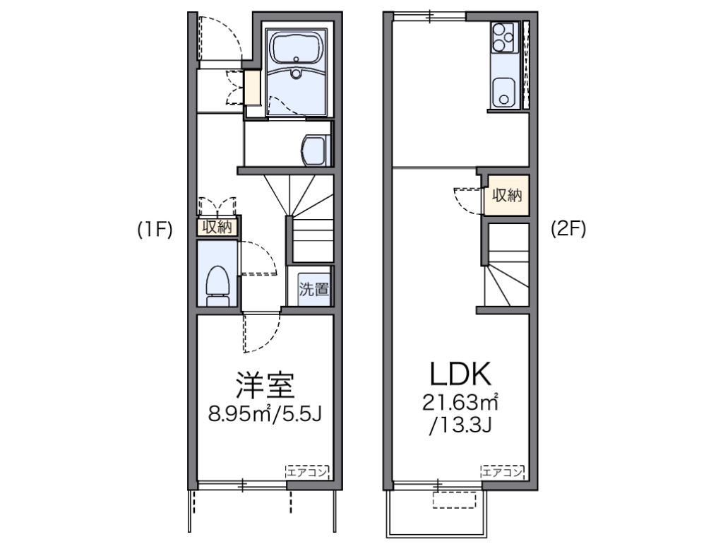 レオネクストｐｌｅａｓｕｒｅ 102号室 間取り