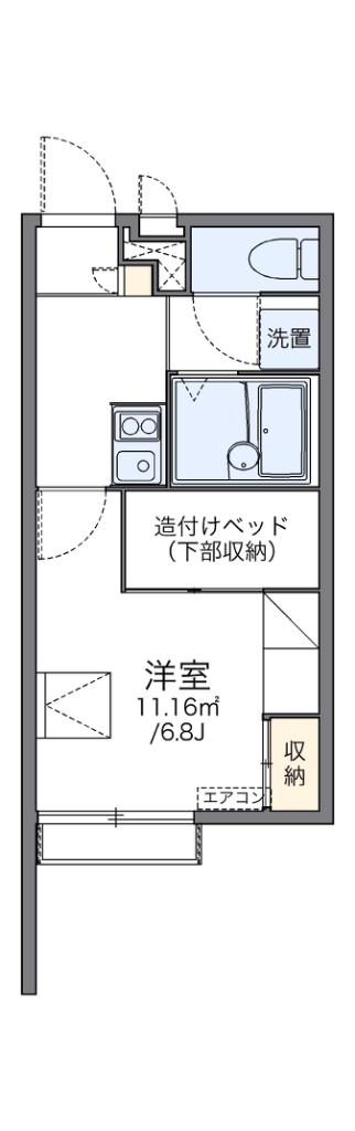 レオパレスさんが 202号室 間取り