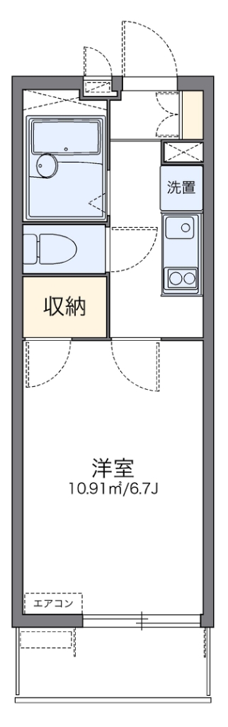 レオパレスＨＡＲＵ 103号室 間取り
