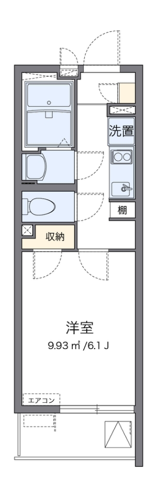 クレイノメトロノーム西川口 404号室 間取り