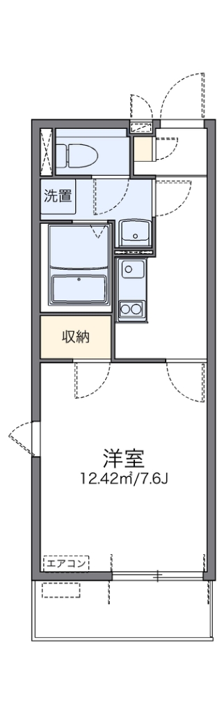 レオネクストリュミエール 301号室 間取り