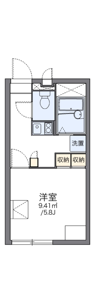 レオパレスハーモニー 201号室 間取り
