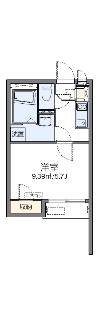 レオネクストグランツ　ハイツⅡ 202号室 間取り