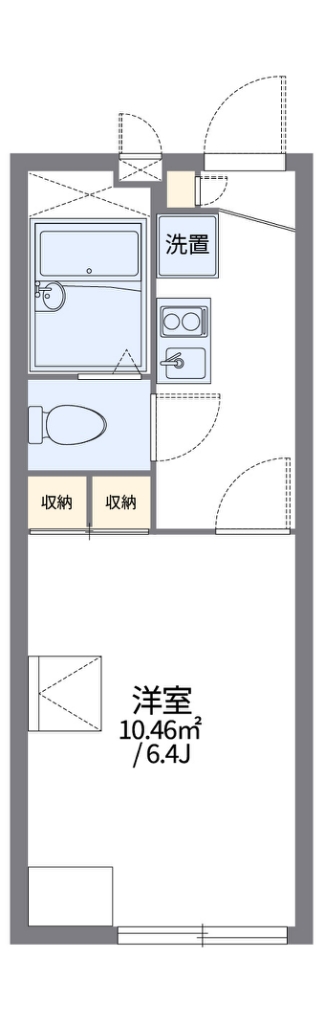 レオパレス鶴ヶ島 201号室 間取り
