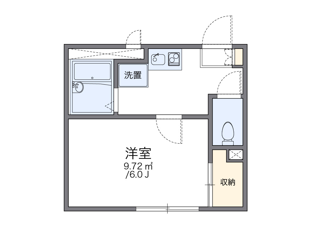 レオパレスサン 間取り図