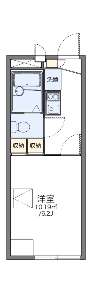 レオパレス湧泉 202号室 間取り