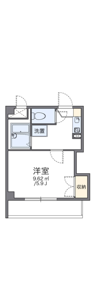 レオパレス楠 201号室 間取り