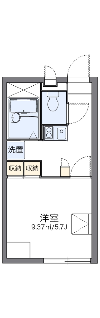 レオパレス光の杜 206号室 間取り