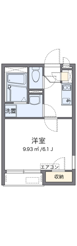 レオネクストイーストハイム 205号室 間取り