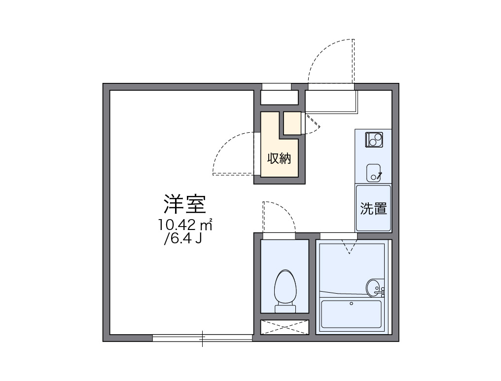 レオパレスＲ＆Ｓ 201号室 間取り