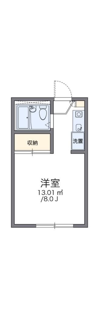 レオパレス湘南バード 203号室 間取り