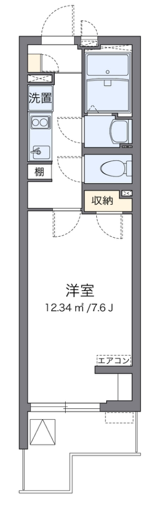 クレイノアムレット　矢口渡 302号室 間取り