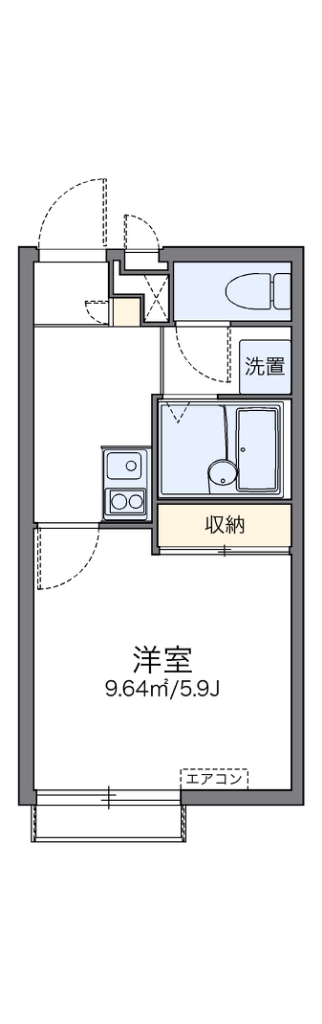 レオパレス時田　楓館 304号室 間取り
