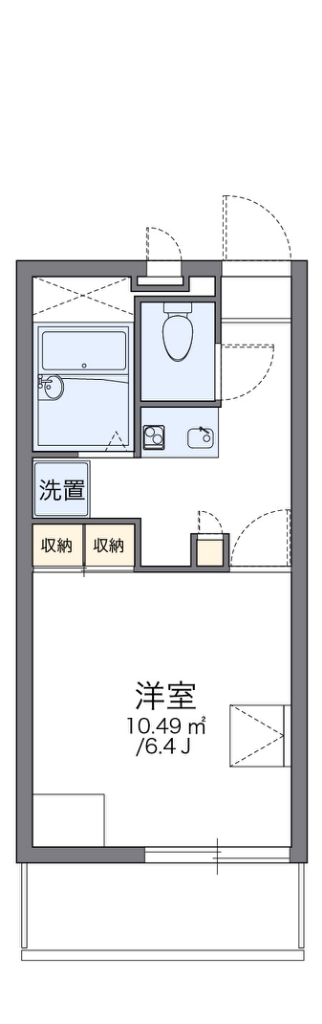 レオパレスＪＯＹ 102号室 間取り