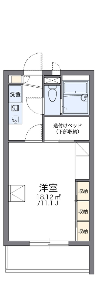 レオパレスＰｌｉｅ 108号室 間取り