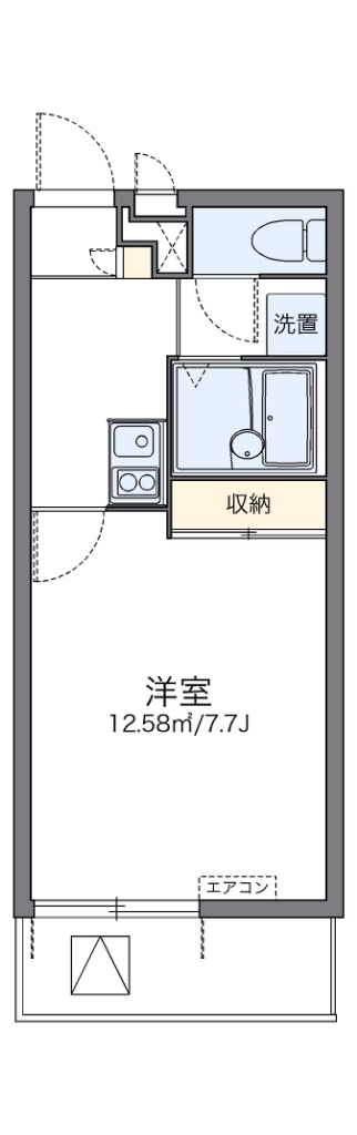 レオパレスカンパネラ 307号室 間取り