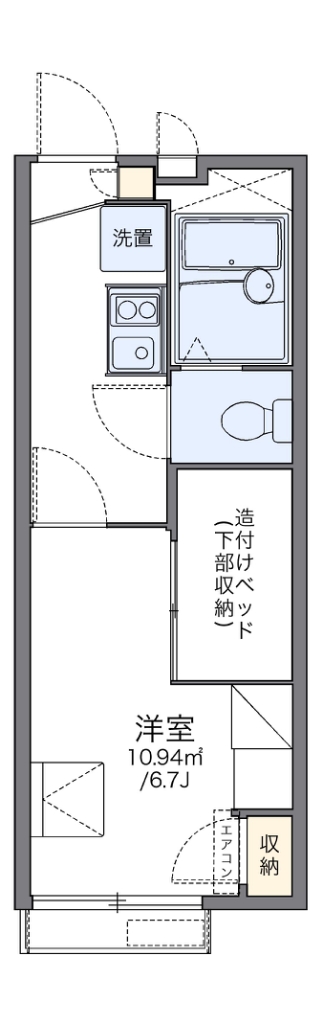 レオパレスシティパルつつじが丘 202号室 間取り