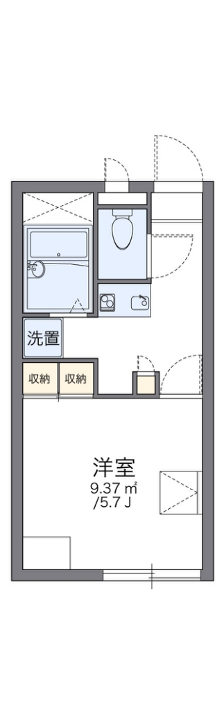 レオパレスサニーハイツ 201号室 間取り