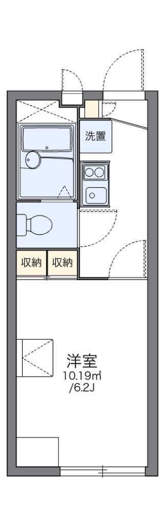 レオパレストゥインクル 201号室 間取り