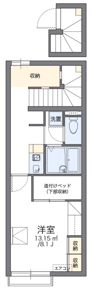 レオパレスアウトレット入間 204号室 間取り
