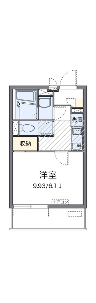 クレイノパークピア火宮 304号室 間取り