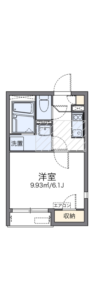 レオネクスト夢パレス 201号室 間取り