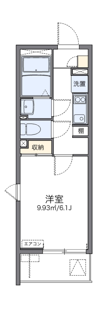 レオネクストノワール久が原 104号室 間取り
