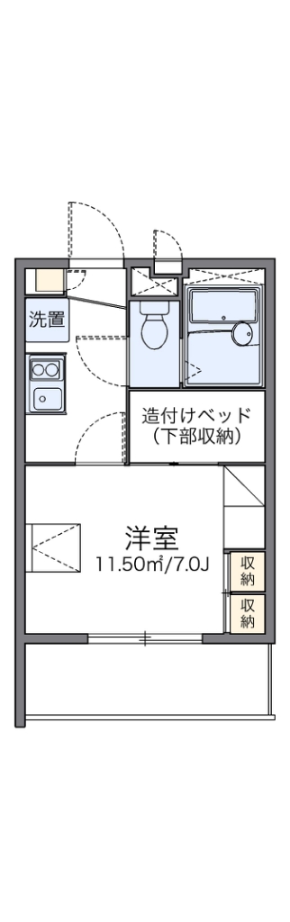 レオパレスＷＩＮ 203号室 間取り