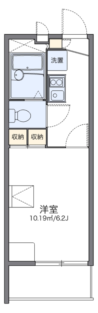 レオパレスブルージュ 207号室 間取り