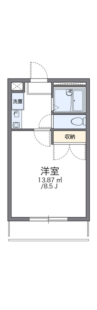 レオパレスリヴェール 303号室 間取り