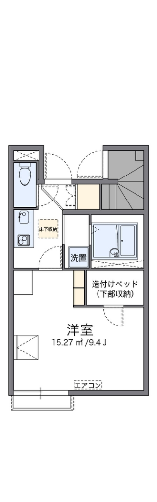 レオネクストＦＵＪＩＭＩ　Ⅴ 102号室 間取り