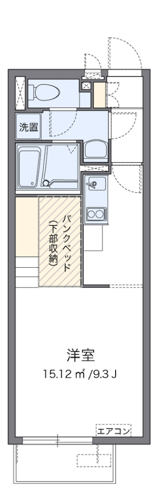 ミランダＹＫ月見台 105号室 間取り