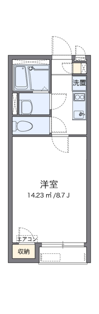 レオネクスト三愛 106号室 間取り