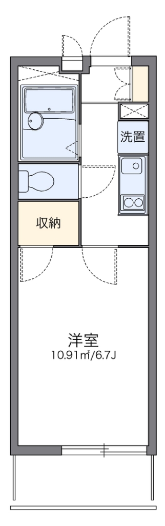 レオパレス光沙 203号室 間取り