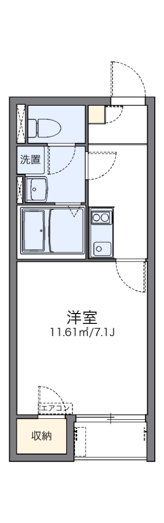レオネクストアンフィーニ洋 203号室 間取り